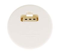 Zenitech - Couvercle DCL pour Boîte Applique Ø80 mm - Blanc - Prise DCL Intégrée 2 P+T 6A 250V - Installation Rapide et Sécurisée - Compatible Fiches et Douilles DCL - Pour Boîtes Maçonnerie et Placo