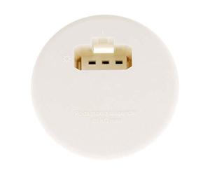 Zenitech - Couvercle DCL pour Boîte Applique Ø80 mm - Blanc - Prise DCL Intégrée 2 P+T 6A 250V - Installation Rapide et Sécurisée - Compatible Fiches et Douilles DCL - Pour Boîtes Maçonnerie et Placo