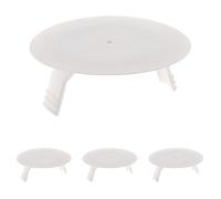 Zenitech - Couvercle pour Boîte à Pattes - Blanc - Diamètre 80 mm pour Boîte Ø60 - Plastique Résistant - Inclut 2 Vis pour Installation Facile - Conforme aux Normes NF - Idéal pour Usage Domestique