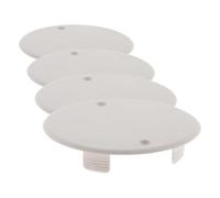 Zenitech Couvercle pour boîte Rond Ø80mm sans vis Blanc (Lot de 4)