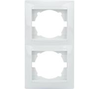 Zenitech Double Plaque encastrée Verticale Zyna - Blanc