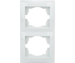 Zenitech Double Plaque encastrée Verticale Zyna - Blanc