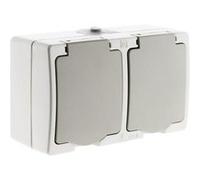 Double prise 2P+T saillie + raccordement rapide - Zenitech