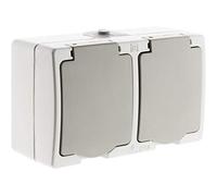 Zenitech - Double Prise 2P+T saillie + raccordement Rapide