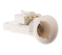 Zenitech - Douille avec Fiche DCL 6A 250V E27 - Blanc blanc G