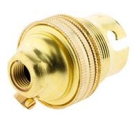 Zenitech - Douille B22 laiton bague borne de terre - double Laiton G