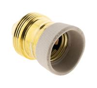 Zenitech - Douille E27 en Laiton avec Collerette en Porcelaine - Bornes à Vis - Normes CE - Idéale pour Lampes et Lustres - Design Élégant et Durable - Doré