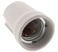 Zenitech - Douille E27 porcelaine à vis Blanche 250V 4A Sans bague pour intérieur