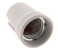 Zenitech - Douille E27 porcelaine à vis Blanche 250V 4A Sans bague pour intérieur