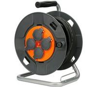 Enrouleur de chantier IP44 4 prises 16A 3G1,5mm² 25m - Orange - Zenitech
