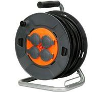 Enrouleur de chantier IP44 4 prises 16A 3G1,5mm² - Orange - Zenitech (40m)