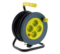 Zenitech - Enrouleur ménager 4x2P+T - 15m 3G1mm² - Jaune