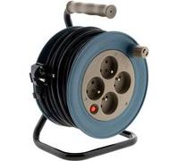 Zenitech Enrouleur ménager 4x2P+T 15 m 3G1 mm² Taupe