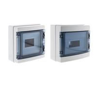 Zenitech - Étanche IP65 12 Modules + Peigne de Raccordement universel 13 Modules en Acier - Compatible Disjoncteurs Auto ou à Vis - Installation Rapide et Fiable