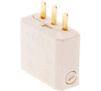 Zenitech - Fiche DCL 2P+T pour Boîte Applique et Point de Centre - Conducteur 0,5 à 1mm² - Idéal pour Installation Électrique - Compatible NF et CE - Blanc - 10cm