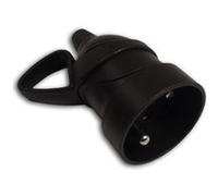 Zenitech fiche électrique femelle a anneau 16a 2p + t noir G