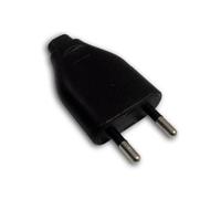 Zenitech Fiche électrique mâle 2P 6A - noir