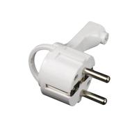ZENITECH Fiche électrique mâle extra plate 2P+T 16A blanc
