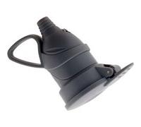 Zenitech Fiche femelle à clapet 16A 2P+T gris
