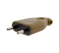 Zenitech - Fiche Mâle 2P 6A Latérale - Connecteur Électrique à Raccorder - Compact et Pratique - Compatible Prises Européennes - Or