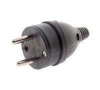 Zenitech - Fiche Mâle Anneau 16A 2P+T - Pratique avec Outil de Dénudage Intégré - Anneau pour Prise en Main Facile - Sécurité Enfant - Certifiée NF - Noir - 5m