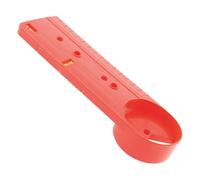 Zenitech - Gabarit de Pose pour Boîte d'Encastrement Double et Triple - Entraxe 71mm et 57mm avec Niveaux Intégrés - Règle de Mesure Précise - Rouge