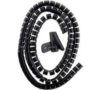 Gaine range câble Ø20mm 1,5m - noir - Zenitech