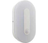Zenitech - Hublot ovale extérieur LED 12W IP65 + détecteur mouvement Blanc G
