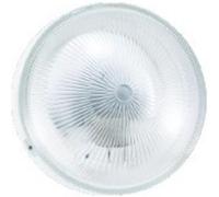 Zenitech - Hublot rond en verre Ø22,5x10,5cm E27 IP44 blanc Blanc