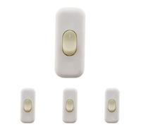 Zenitech Interrupteur 2A Bipolaire Luminescent - Blanc (Lot de 4)