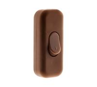 Zenitech Interrupteur 2A Unipolaire Marron
