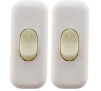 Zenitech Interrupteur 2A unipolaire - Noir (Lot de 2)