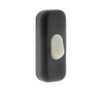 Zenitech - Interrupteur Bipolaire 2A Luminescent - Matériau Durable pour Longue Durée de Vie - Facile à Installer avec Fixation Standard - Noir