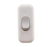 Zenitech - Interrupteur Bipolaire 2A pour Luminaire - Compact et Durable - Design Moderne - Convient aux Installations Intérieures - Blanc - 6 cm