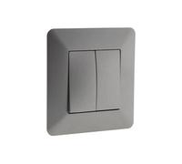 Zenitech - Interrupteur va et vient double - titanium