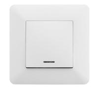 Zenitech - Interrupteur va et Vient + Voyant Artezo 10A - Blanc