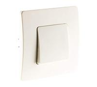 Zenitech - Interrupteur Va & Vient Bornes Auto Venus - Blanc - Compatible Boîtes Standards - Fixation à Vis et à Griffes - Câblage Rapide - Pose Avant Peinture - Clipsage Facile - Normes CE et NF