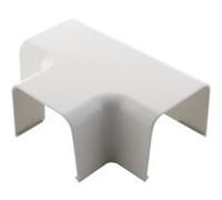 Jonction en T/angle goulotte 80x60mm - Blanc RAL 9001 - Zenitech