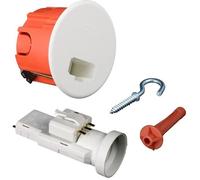 ZENITECH Kit D oite point de centre murs creux 67mm avec fiche, douille E27 et crochet