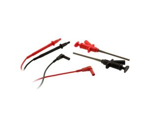 Zenitech - Kit de mesure: 2 grip-tests à pince + 2 cordons de sécurité coudés + 2 pointes de touches avec protection + 2 pointes lisses Ø2mm.