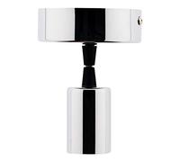 Zenitech Kit de suspension luminaire métal avec cordon textile Chrome - Elexity
