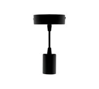 Zenitech Kit de suspension luminaire métal avec cordon textile - Noir