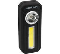 Zenitech Lampe de poche LED/COB - 300lm - avec piles