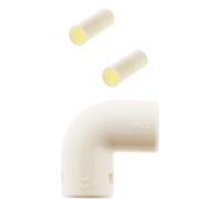 Zenitech - Lot 2 Manchons IRL Ø25mm - Blanc + Lot de 2 équerres IRL Ø25mm - Blanc