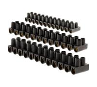 Zenitech - Lot 4 barrettes 1x4 mm² + 1x6mm² + 2x 10 mm² Noir