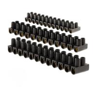Zenitech Lot 5 barrettes 3x 6 mm²+2x 10 mm² noires