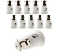 Zenitech - Lot de 10 adaptateurs de douille B22/E27 G