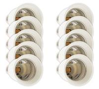Zenitech - Lot de 10 adaptateurs douille E14/E27