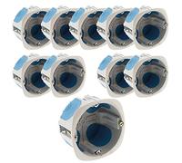 Zenitech - Lot de 10 boîtes encastrement No Air Ø67x40mm - Bleu