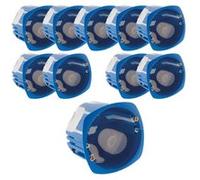 Zenitech - Lot de 10 boîtes encastrement No Air Multimat 67x 50mm - Bleu G